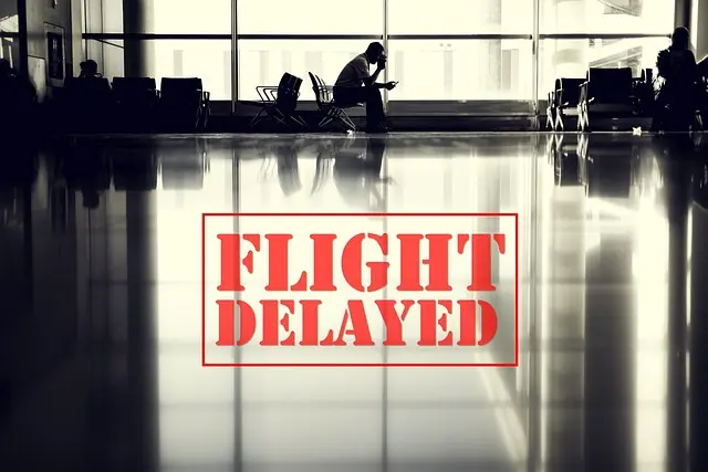 Mẫu câu: The flight is delayed.