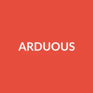 Từ vựng arduous: [Adj] Gian khổ, khó khăn, vất vả