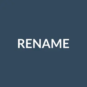 Từ vựng Rename: [v] Đổi tên