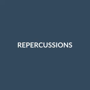 Từ vựng repercussions: [n] hậu quả (thường tiêu cực)